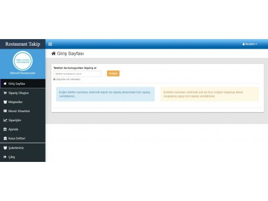 Restoran Sipariş Takip Yazılımı