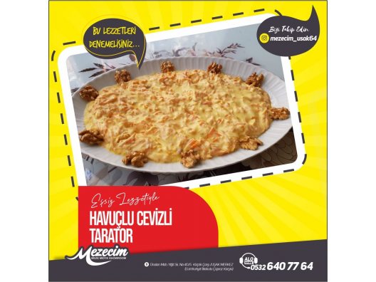 Havuçlu Cevizli Tarator - Mezecim Meze Midye Showroom