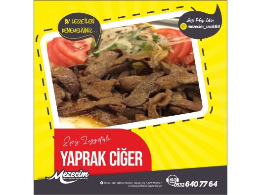 Yaprak Ciğer - Mezecim Meze Midye Showroom