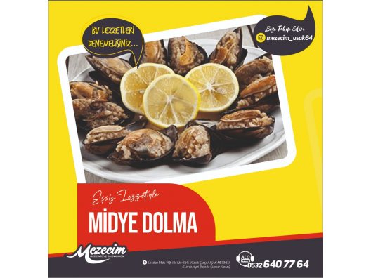 Midye Dolma - Mezecim Meze Midye Showroom