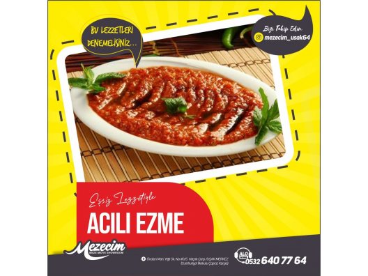 Acılı Ezme - Mezecim Meze Midye Showroom