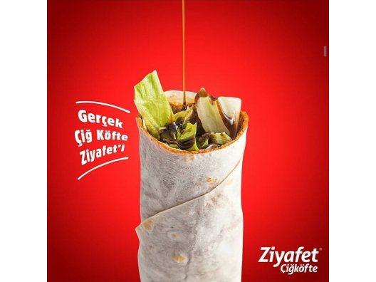 Çiğköfte Dürüm 90 Gr + Ayran 170 ml - Ziyafet Çiğköfte