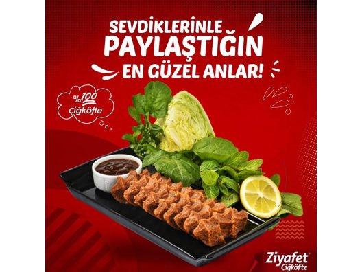 ÇİĞKÖFTE YARIM PORSİYON - Ziyafet Çiğköfte Kemalöz